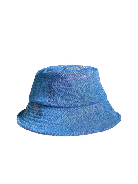 chanel mesh bucket hat|Chanel bucket hat denim.